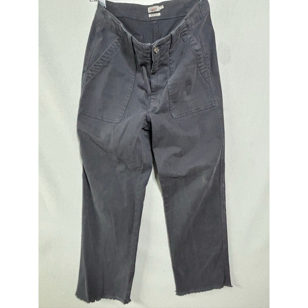 Faherty Endless Stretch Organic Cotton Straight Leg Pants Womens 27 Dark Gray